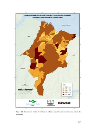 Figura 22. Crescimento médio do efetivo do rebanho pecuário dos municípios do Estado do
Maranhão.

67

 