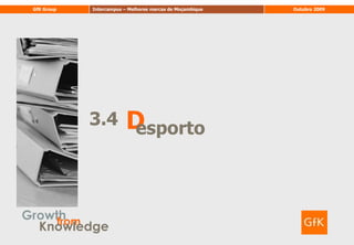 70Notoriedade total (TOM+sugerida) das marcasMarcas de produtos de higiene 70Qualidade da Notoriedade EspontâneaNot. TOMNot. Esp. TotalX 100Base: Total (1447)P.1. Gostaria então de começar por lhe perguntar quais as marcas relacionadas com bens de consumo imediato que conhece ou já ouviu falar? (Não sugerir nada. registar a primeira resposta na coluna “1ªref” e as restantes referências na coluna “outras respostas”)/ P.2. E, desta lista de marcas relacionadas com bens de consumo imediato , quais é que conhece? (mostrar lista Anexo 1). pode registar mais do que uma resposta)/