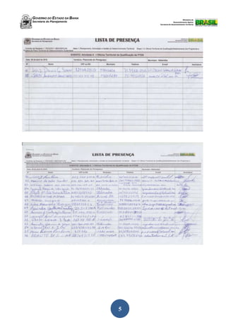 GOVERNO DO ESTADO DA BAHIA
Secretaria do Planejamento
Ministério do
Desenvolvimento Agrário
Secretaria de Desenvolvimento Territorial
5
 