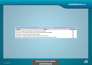 NOTÍCIAS MAIS LINDAS (ALMANAQUE)