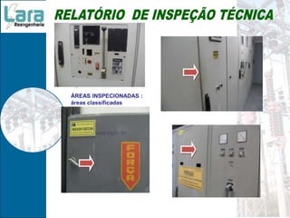 ÁREAS INSPECIONADAS :
áreas classificadas
 