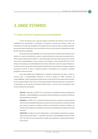 Relatório de Sustentabilidade do Evento Start 2012