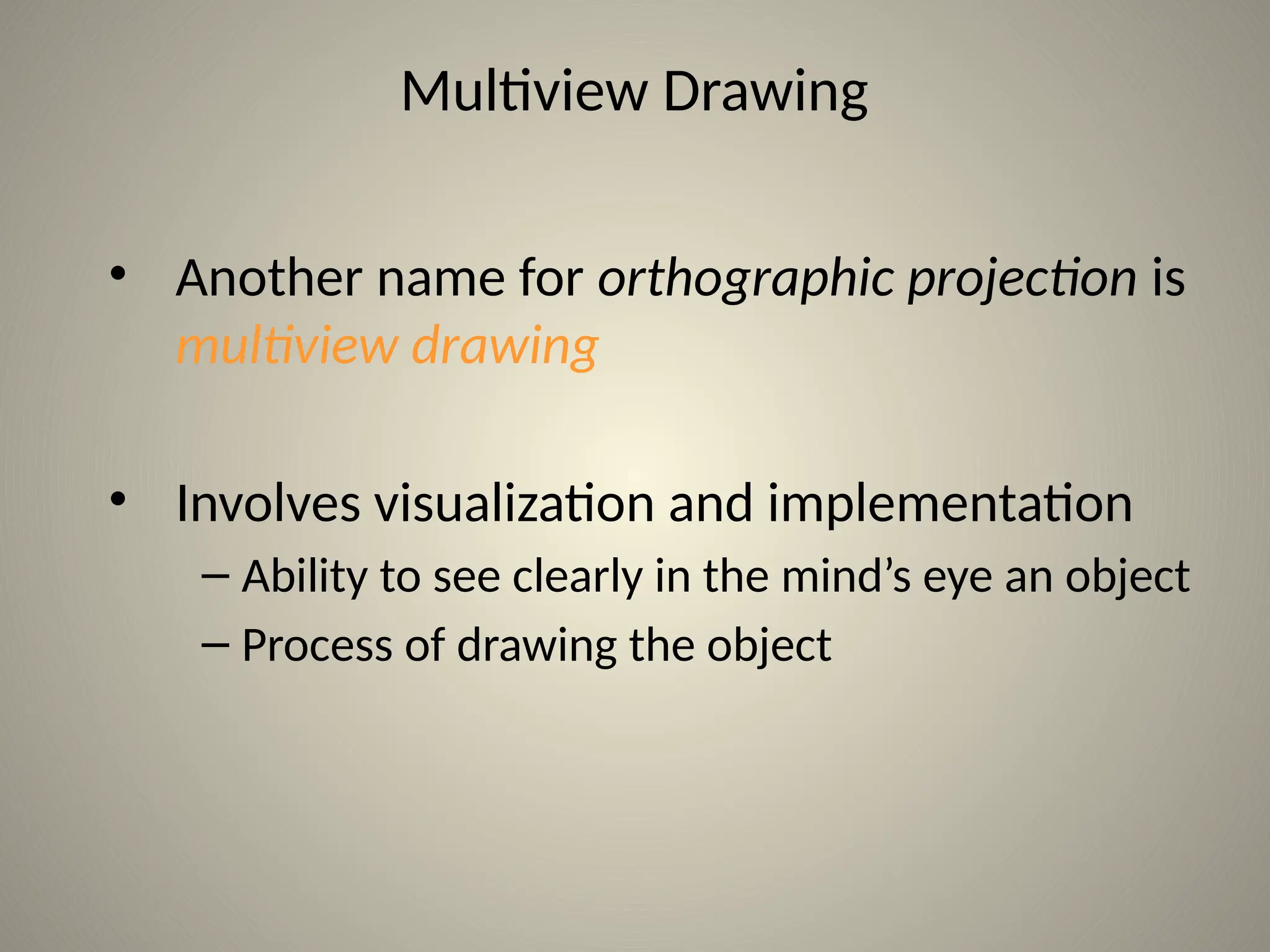 Lecture on multiview drawings in civil engineering drawing and its ...