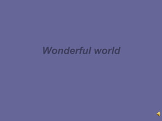 Wonderful world 