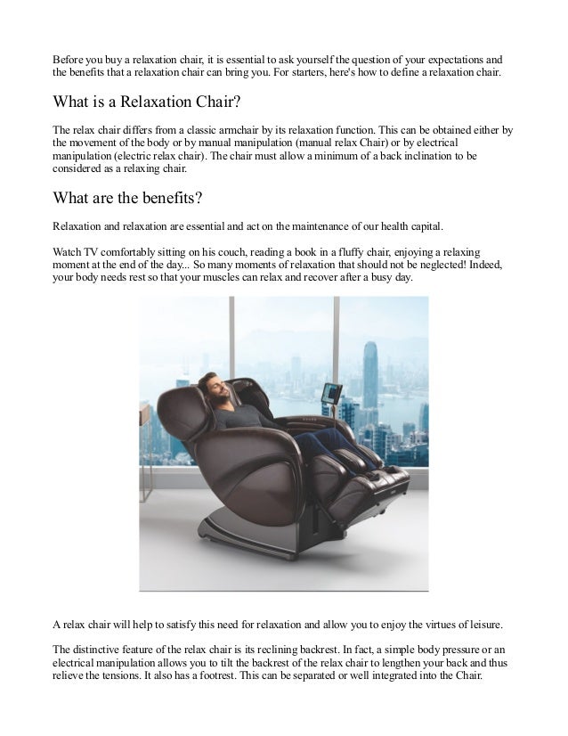 What Is A Relax Chair