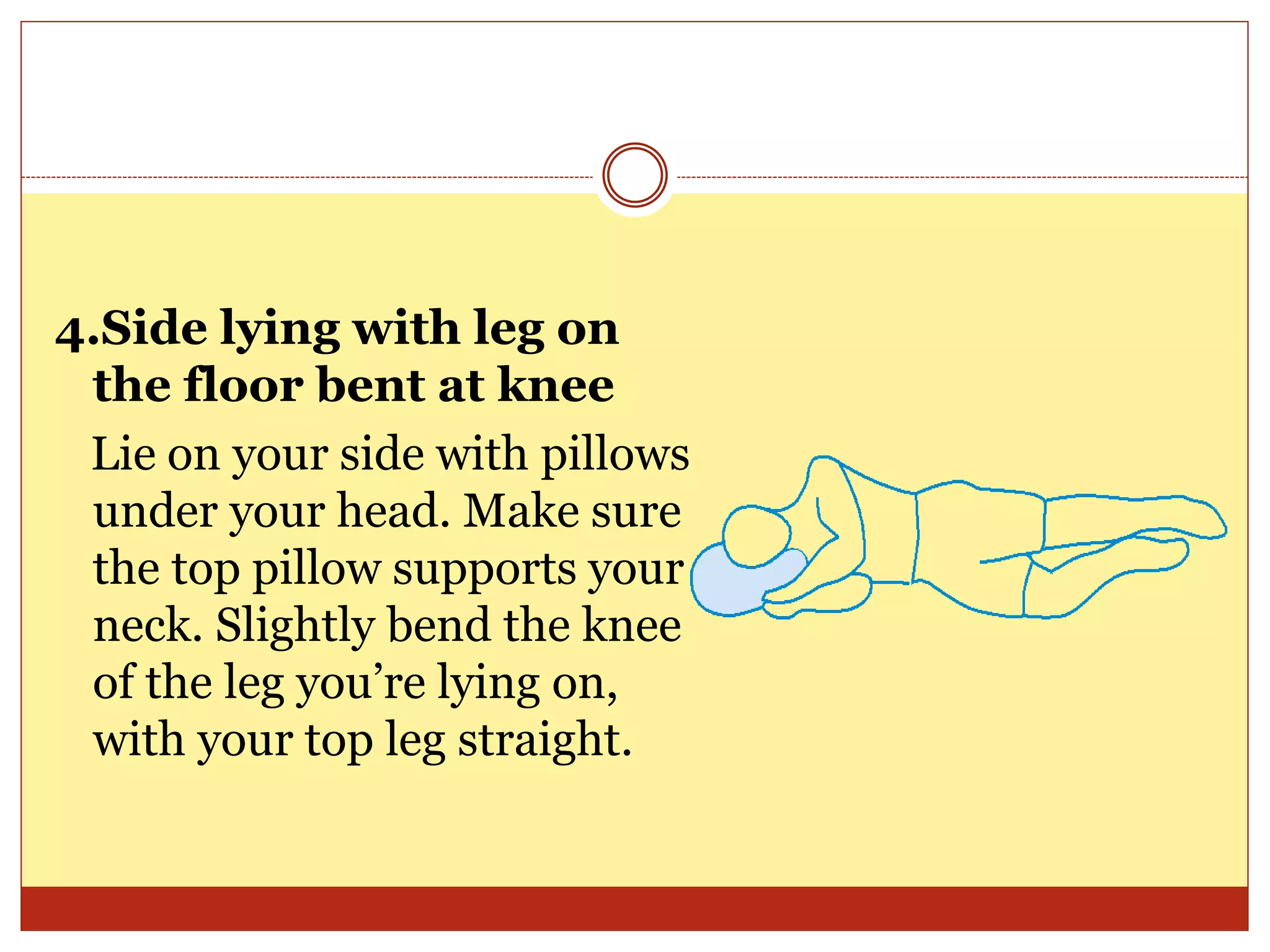 Relaxation positions for breathelessness patients | PPTX