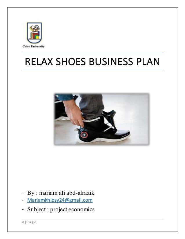 business plan for selling shoes pdf