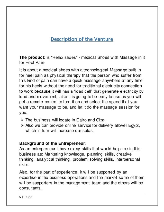 Sandals business plan image