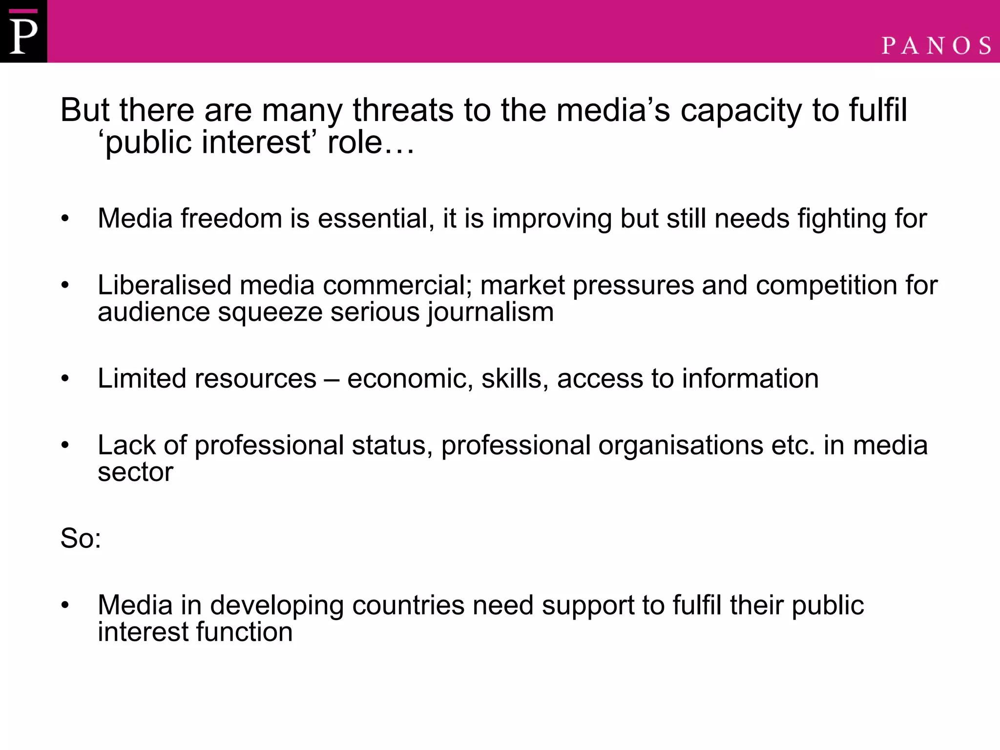 Communicating research through the media