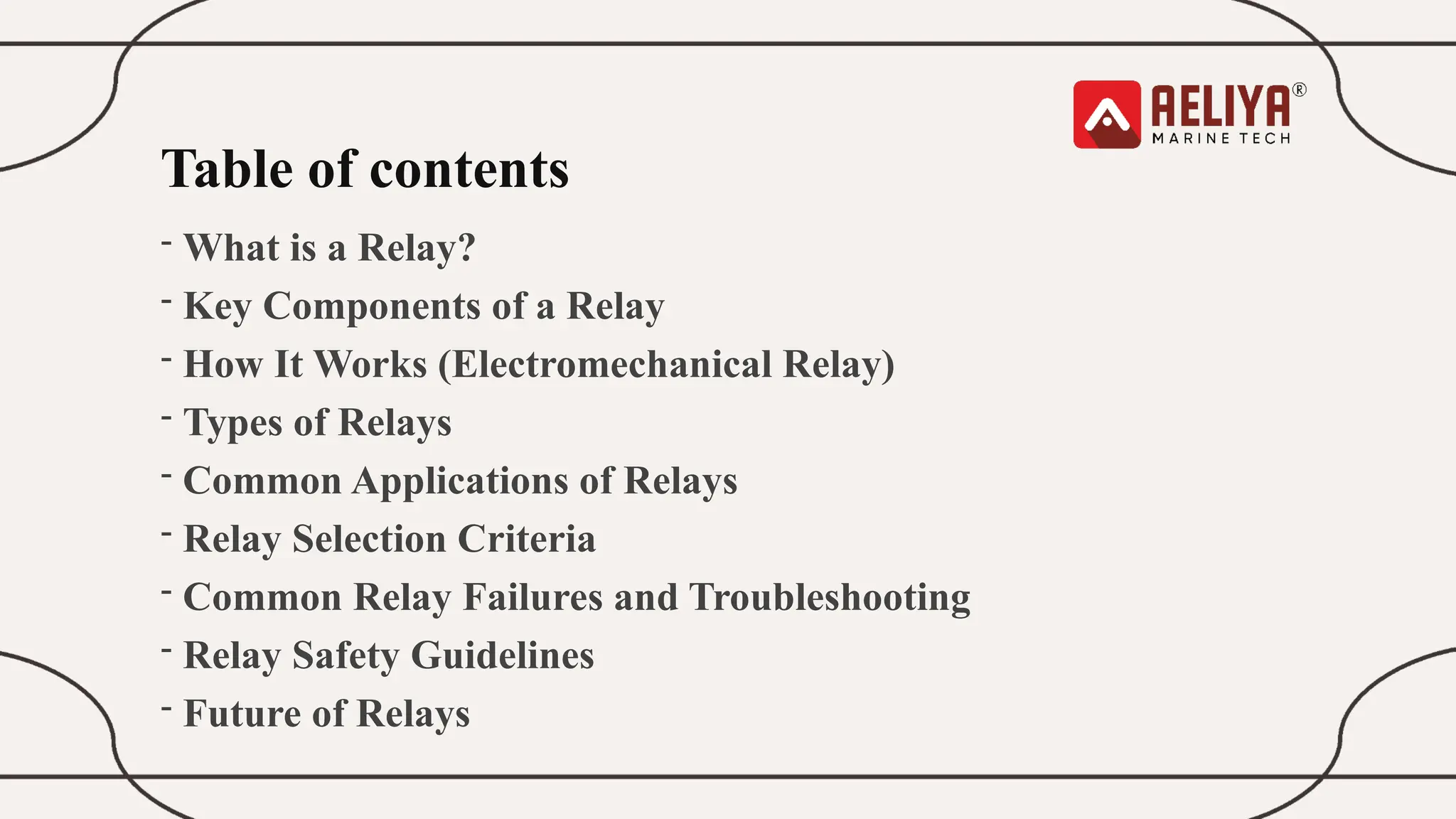 Table of contents
- What is a Relay?
- Key Components of a Relay
- How It Works (Electromechanical Relay)
- Types of Relays
- Common Applications of Relays
- Relay Selection Criteria
- Common Relay Failures and Troubleshooting
- Relay Safety Guidelines
- Future of Relays
 