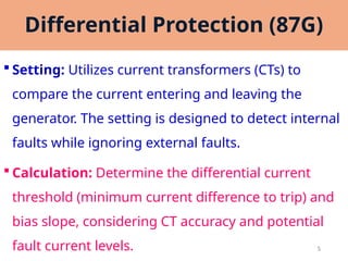 Relay settings of turbo generator in Thermal power plant | PPTX