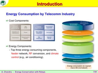 Energy conservation in wireless communication systems with relays | PPT