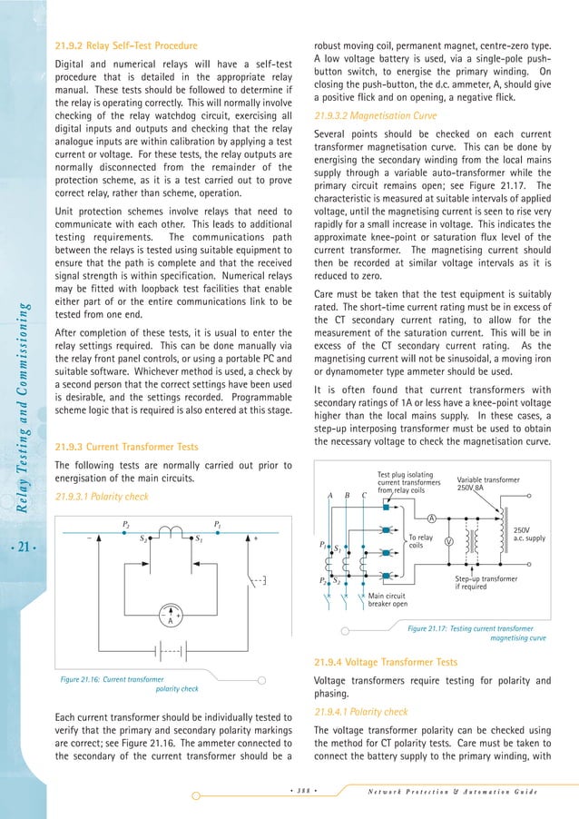 Relay testing procedure