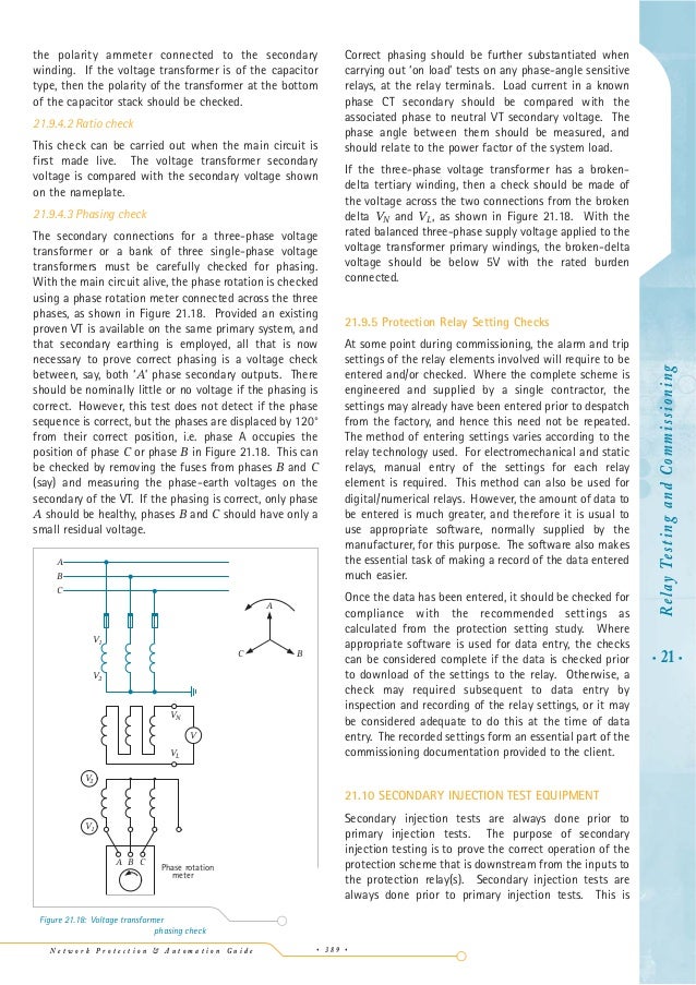 Relay testing procedure