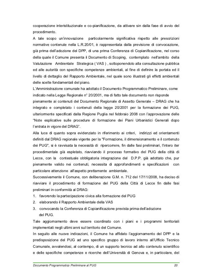 Documento Programmatico Preliminare - PUG Lecce