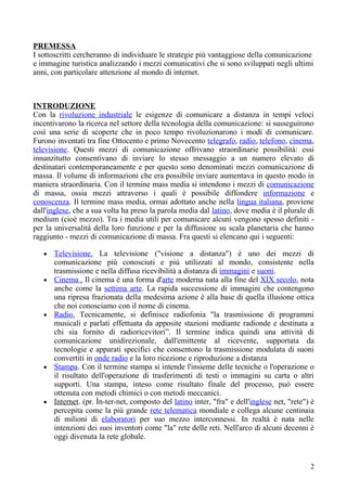 Relazione Comunicazione Multimediale