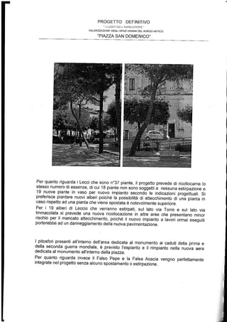 Relazione botanica piazza lorch