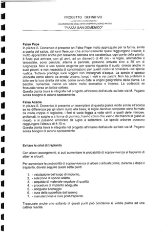 Relazione botanica piazza lorch