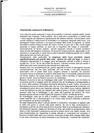 Relazione botanica piazza lorch