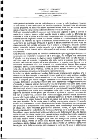 Relazione botanica piazza lorch