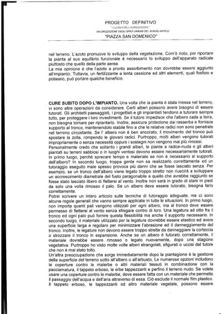Relazione botanica piazza lorch