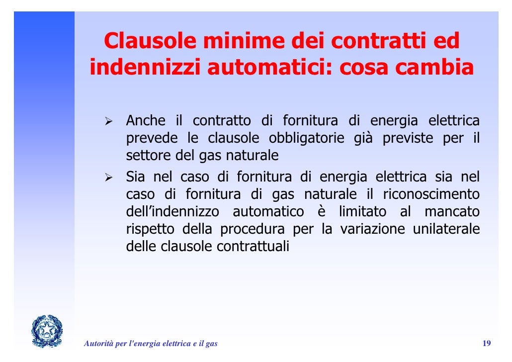Codice di condotta commerciale per la vendita di energia elettrica e … Sospensione fornitura elettrica