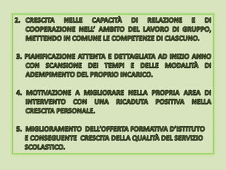 Relazione collegio docenti