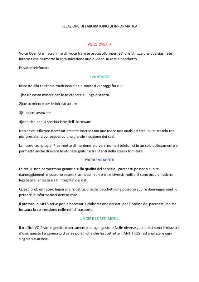 relazione di laboratorio DrBeckmann