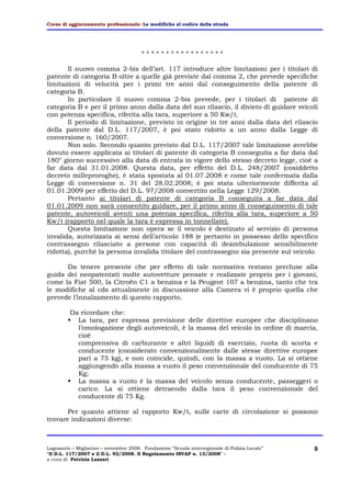 Relazione Modifiche Cds Rimini Dic 2008