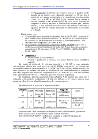 Relazione Modifiche Cds Rimini Dic 2008