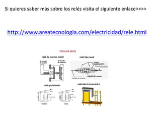 Si quieres saber más sobre los relés visita el siguiente enlace>>>>
http://www.areatecnologia.com/electricidad/rele.html
 