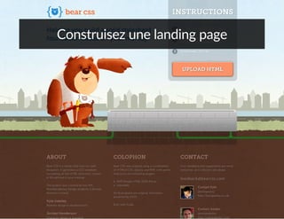 Construisez une landing page
 