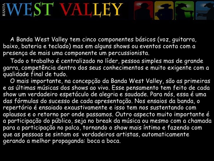 Release Banda West Valley