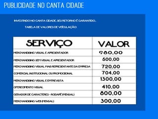 Release canta cidade