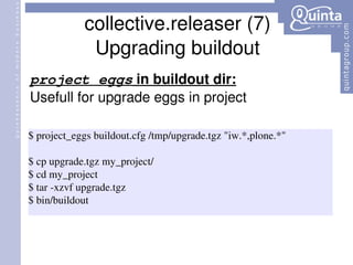 collective.releaser (7) Upgrading buildout project_eggs  in buildout dir: Usefull for upgrade eggs in project 