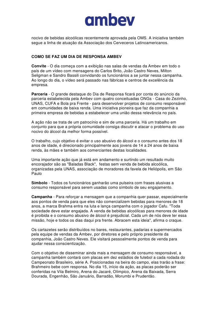 Dia Da Responsa 2011 O Texto Tem Por Finalidade