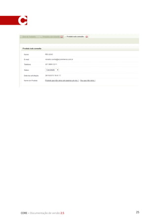 25CORE – Documentação de versão 2.5
 