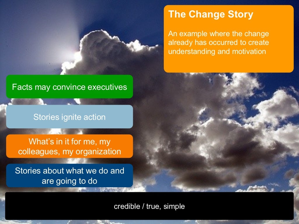 The Change Story An example