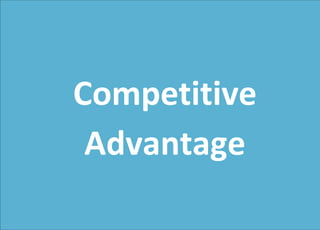 Competitive
Advantage
 