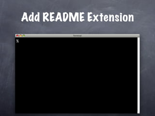 Add README Extension
% 
 