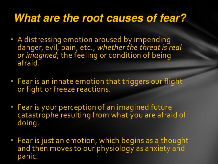 Releasing the chains of fear. reclaiming your power and life