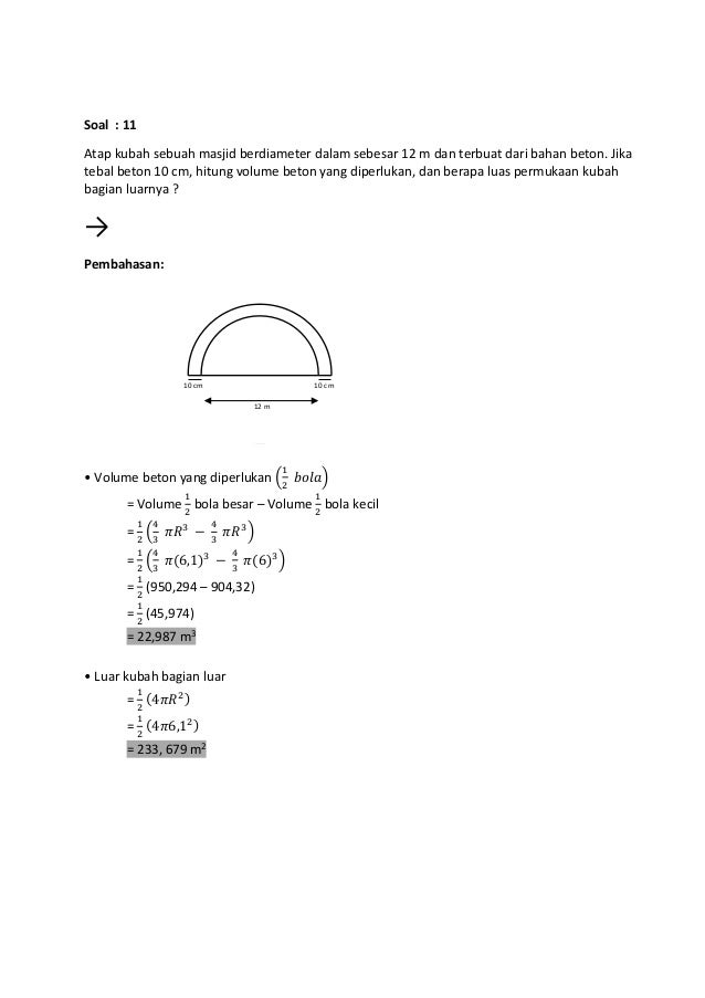 Contoh Soal Matematika Terapan