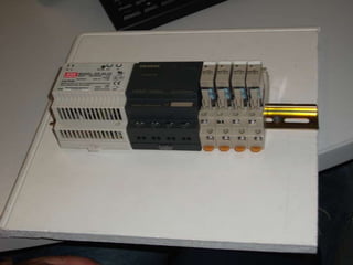 Primera sesión con el relé programable de Siemens.