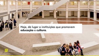 Hoje, dá lugar a instituições que promovem
educação e cultura.
–
quem é a
Etec Parque da Juventude?
 