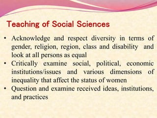 Module 16: Relevance of Gender Dimensions in Teaching and Learning ...