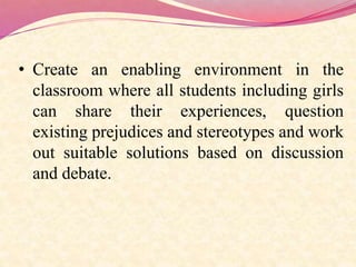 Module 16: Relevance of Gender Dimensions in Teaching and Learning ...
