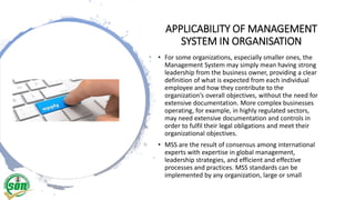 Relevance of iso management systems certification | PPTX