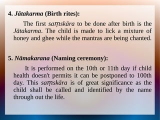 Jatakarma Ritual Relevance of Performing Jatakarma | PDF