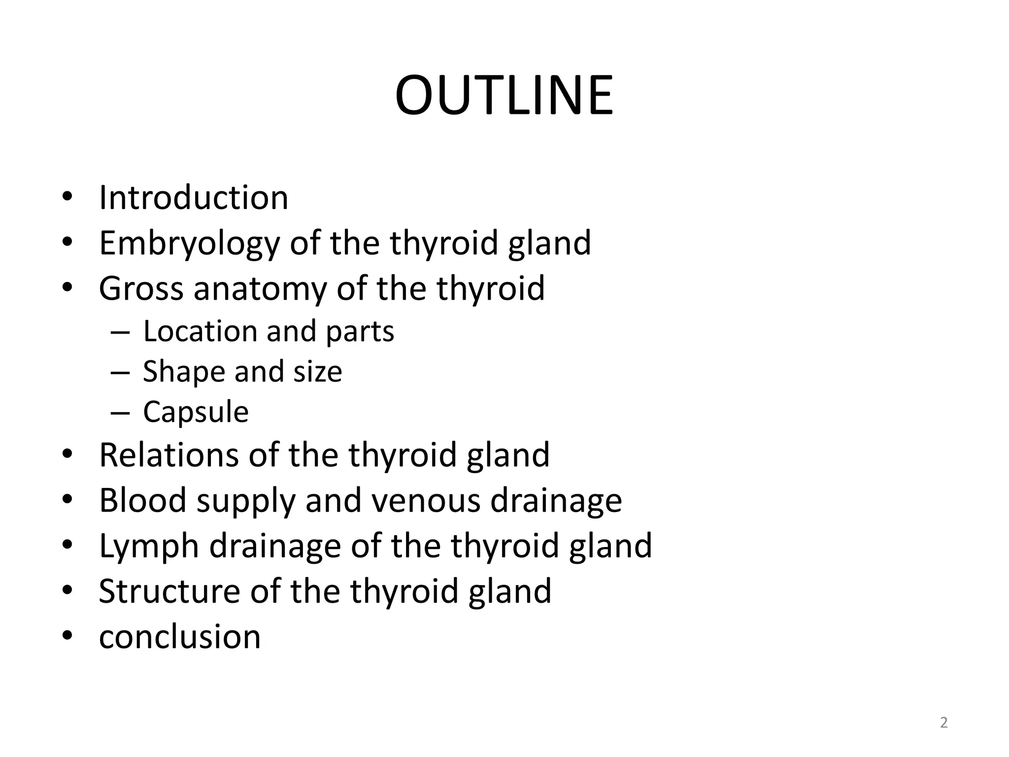 Relevant anatomy of the thyroid gland | PPTX