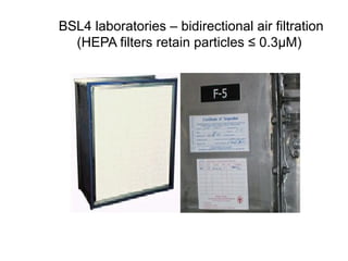 Microbiology laboratories: some relevant definitions and elements of ...